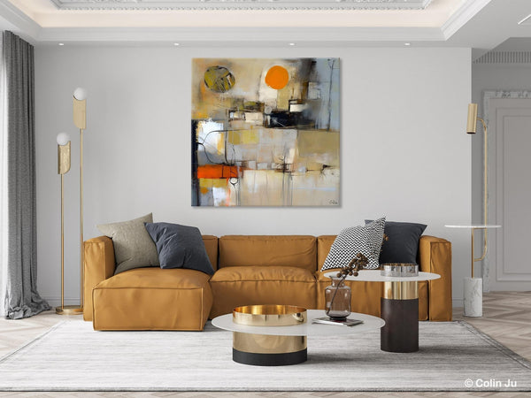 Large Abstract Art for Bedroom, Simple Modern Acrylic Art, Modern Original Abstract Art, Canvas Paintings for Sale, Contemporary Canvas Art-ArtWorkCrafts.com