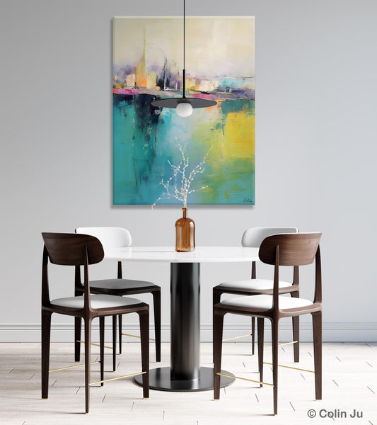 Large Wall Art Painting for Dining Room, Oversized Abstract Art Paintings,Original Canvas Artwork, Contemporary Acrylic Painting on Canvas-ArtWorkCrafts.com