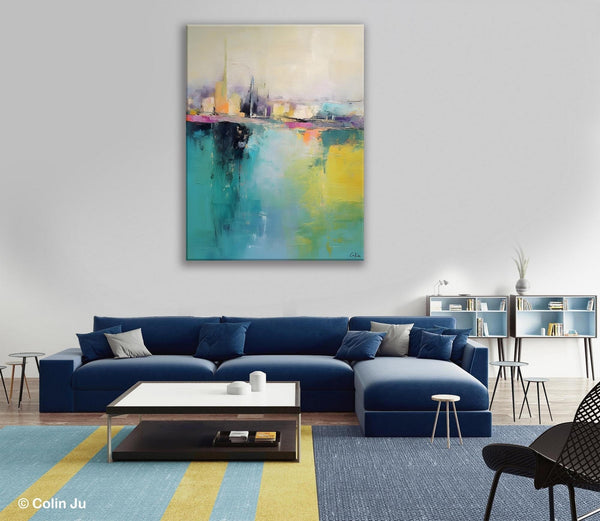 Large Wall Art Painting for Dining Room, Oversized Abstract Art Paintings,Original Canvas Artwork, Contemporary Acrylic Painting on Canvas-ArtWorkCrafts.com