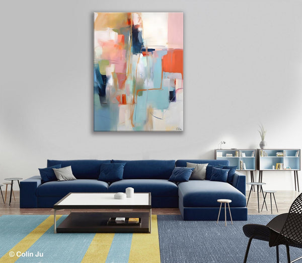 Large Wall Art Painting for Bedroom, Oversized Abstract Wall Art Paintings, Original Modern Artwork, Contemporary Acrylic Painting on Canvas-ArtWorkCrafts.com