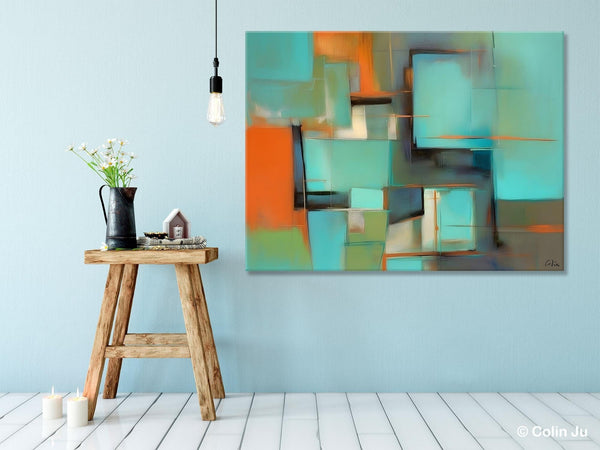 Large Canvas Art Painting for Bedroom, Huge Modern Abstract Paintings, Hand Painted Original Canvas Wall Art, Contemporary Acrylic Paintings-ArtWorkCrafts.com