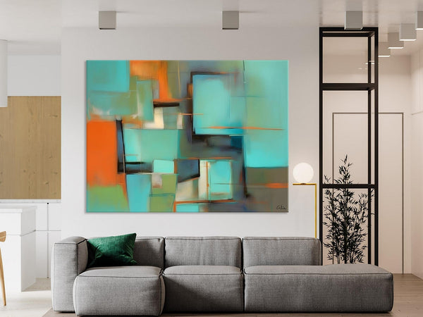 Large Canvas Art Painting for Bedroom, Huge Modern Abstract Paintings, Hand Painted Original Canvas Wall Art, Contemporary Acrylic Paintings-ArtWorkCrafts.com