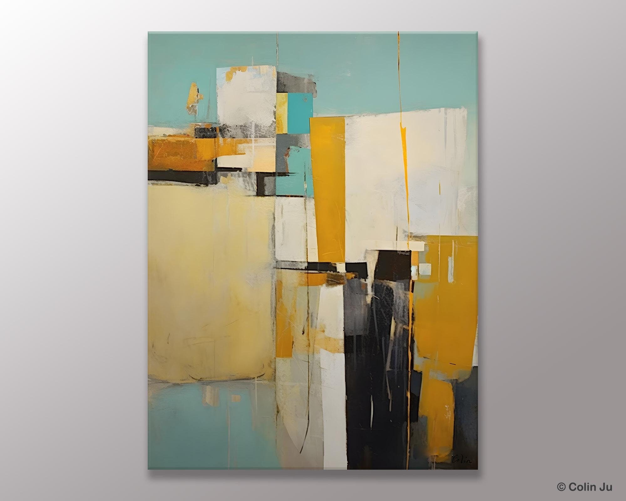 Large Modern Canvas Wall Art Paintings, Large Wall Art Paintings for Bedroom, Original Abstract Art, Hand Painted Acrylic Painting on Canvas-ArtWorkCrafts.com