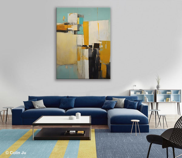 Large Modern Canvas Wall Art Paintings, Large Wall Art Paintings for Bedroom, Original Abstract Art, Hand Painted Acrylic Painting on Canvas-ArtWorkCrafts.com