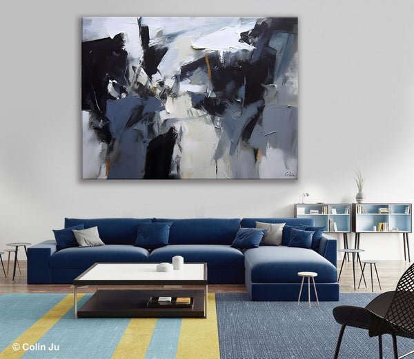 Simple Canvas Art, Contemporary Painting on Canvas, Extra Large Wall Art Paintings, Original Canvas Art for sale, Simple Abstract Paintings-ArtWorkCrafts.com