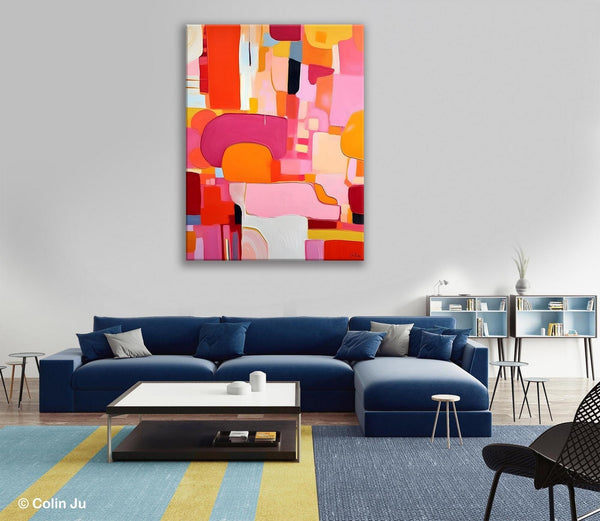 Large Modern Canvas Artwork, Original Wall Art Paintings, Large Paintings for Bedroom, Hand Painted Canvas Art, Acrylic Painting on Canvas-ArtWorkCrafts.com