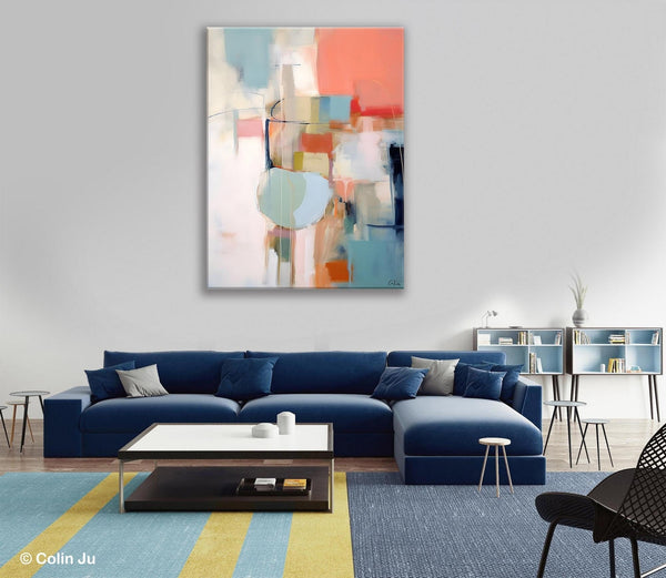 Large Modern Paintings, Original Abstract Canvas Art, Large Wall Painting for Bedroom, Hand Painted Canvas Art, Acrylic Painting on Canvas-ArtWorkCrafts.com