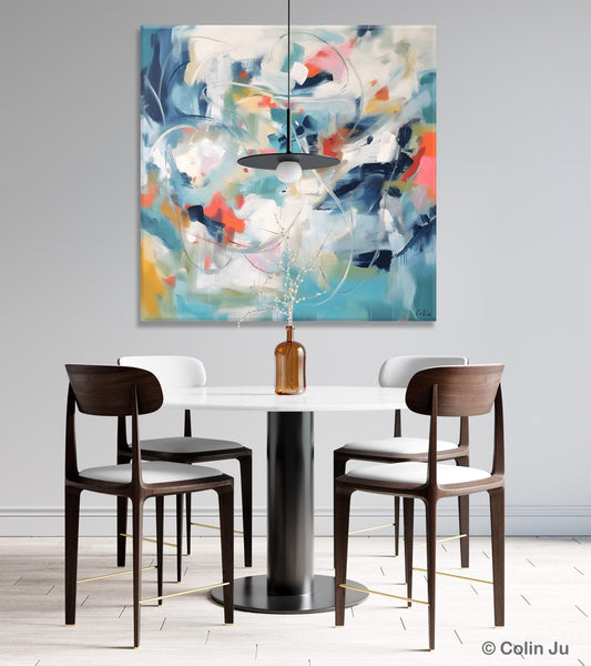 Modern Acrylic Art, Modern Original Abstract Art, Large Abstract Art for Bedroom, Simple Canvas Paintings for Sale, Contemporary Canvas Art-ArtWorkCrafts.com
