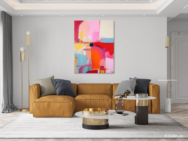 Contemporary Abstract Paintings on Canvas, Oversized Abstract Wall Art Paintings, Large Wall Paintings for Bedroom, Original Abstract Art-ArtWorkCrafts.com