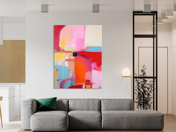 Contemporary Abstract Paintings on Canvas, Oversized Abstract Wall Art Paintings, Large Wall Paintings for Bedroom, Original Abstract Art-ArtWorkCrafts.com