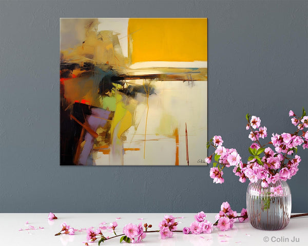 Large Abstract Art for Bedroom, Modern Acrylic Art, Modern Original Abstract Art, Simple Canvas Paintings for Sale, Contemporary Canvas Art-ArtWorkCrafts.com
