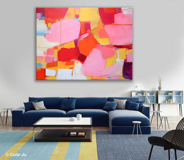Original Modern Artwork, Large Wall Art Painting for Bedroom, Oversized Abstract Wall Art Paintings, Contemporary Acrylic Painting on Canvas-ArtWorkCrafts.com