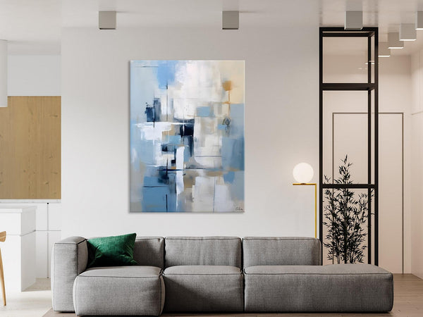 Hand Painted Acrylic Painting on Canvas, Large Modern Canvas Art, Original Abstract Art Paintings, Large Wall Art Painting for Dining Room-ArtWorkCrafts.com