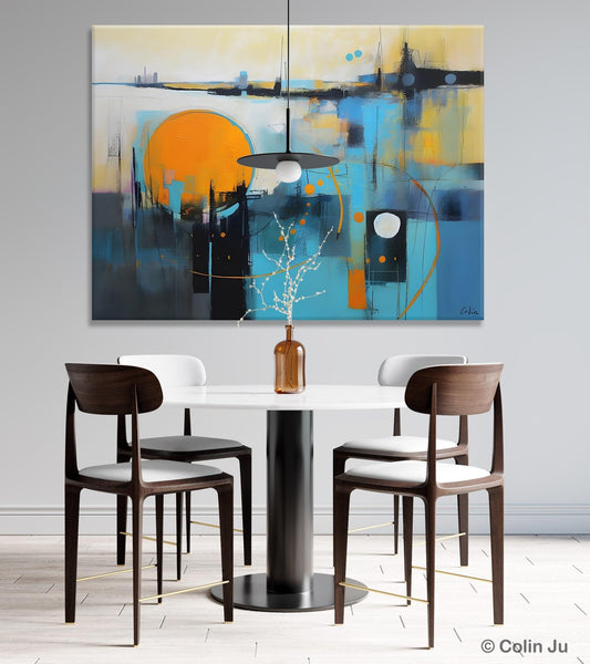 Oversized Canvas Wall Art Paintings, Original Modern Artwork, Large Abstract Painting for Bedroom, Contemporary Acrylic Painting on Canvas-ArtWorkCrafts.com