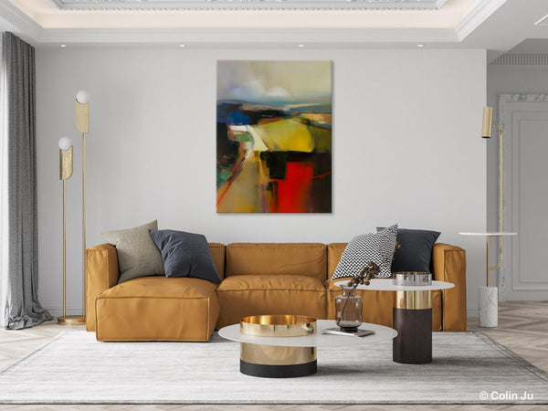 Oversized Abstract Wall Art Paintings, Large Wall Paintings for Bedroom, Contemporary Abstract Paintings on Canvas, Original Abstract Art-ArtWorkCrafts.com