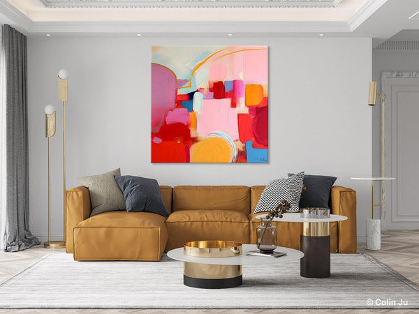 Large Abstract Art for Bedroom, Original Abstract Wall Art, Modern Canvas Paintings, Simple Modern Acrylic Artwork, Contemporary Canvas Art-ArtWorkCrafts.com