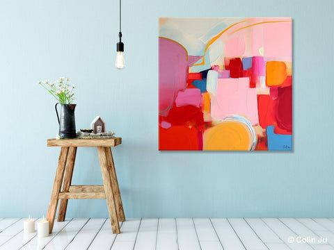 Large Abstract Art for Bedroom, Original Abstract Wall Art, Modern Canvas Paintings, Simple Modern Acrylic Artwork, Contemporary Canvas Art-ArtWorkCrafts.com