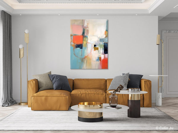 Large Wall Paintings for Bedroom, Original Abstract Art, Contemporary Abstract Paintings on Canvas, Oversized Abstract Wall Art Paintings-ArtWorkCrafts.com