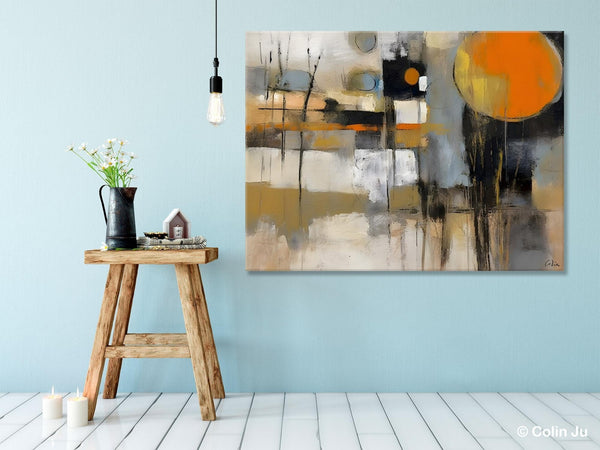 Large Wall Art Painting for Bedroom, Oversized Abstract Wall Art Paintings, Original Modern Artwork, Contemporary Acrylic Painting on Canvas-ArtWorkCrafts.com