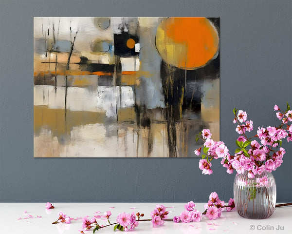 Large Wall Art Painting for Bedroom, Oversized Abstract Wall Art Paintings, Original Modern Artwork, Contemporary Acrylic Painting on Canvas-ArtWorkCrafts.com
