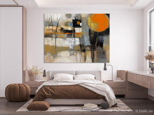 Large Wall Art Painting for Bedroom, Oversized Abstract Wall Art Paintings, Original Modern Artwork, Contemporary Acrylic Painting on Canvas-ArtWorkCrafts.com