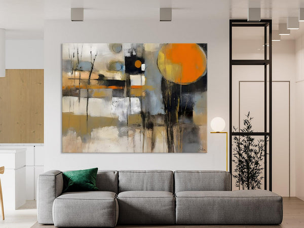 Large Wall Art Painting for Bedroom, Oversized Abstract Wall Art Paintings, Original Modern Artwork, Contemporary Acrylic Painting on Canvas-ArtWorkCrafts.com