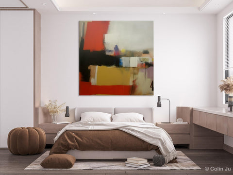 Modern Original Abstract Art, Canvas Paintings for Sale, Large Wall Art for Bedroom, Geometric Modern Acrylic Art, Contemporary Canvas Art-ArtWorkCrafts.com