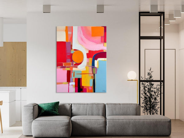 Simple Modern Wall Art, Oversized Contemporary Canvas Art, Original Abstract Paintings, Extra Large Acrylic Painting for Living Room-ArtWorkCrafts.com