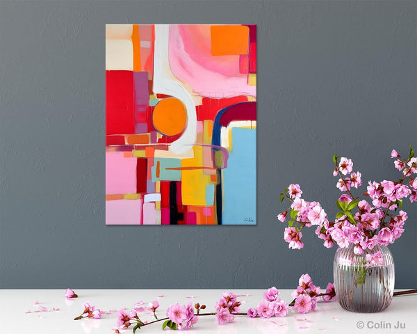 Simple Modern Wall Art, Oversized Contemporary Canvas Art, Original Abstract Paintings, Extra Large Acrylic Painting for Living Room-ArtWorkCrafts.com