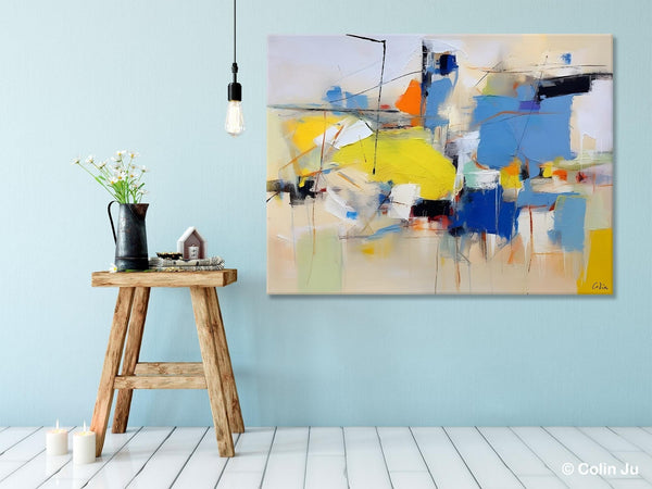 Large Canvas Art for Sale, Original Abstract Art Paintings, Hand Painted Canvas Art, Acrylic Painting on Canvas, Large Painting for Bedroom-ArtWorkCrafts.com