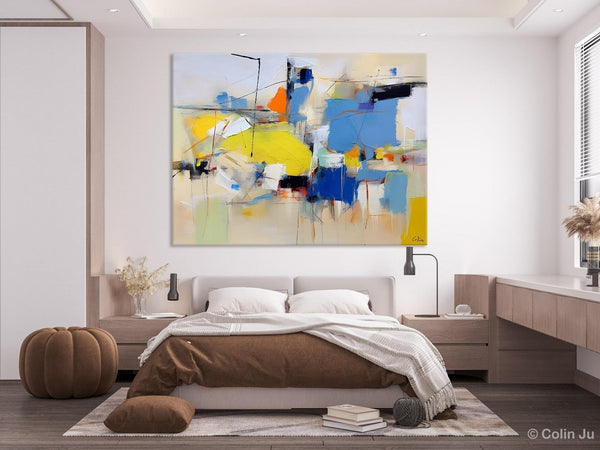 Large Canvas Art for Sale, Original Abstract Art Paintings, Hand Painted Canvas Art, Acrylic Painting on Canvas, Large Painting for Bedroom-ArtWorkCrafts.com