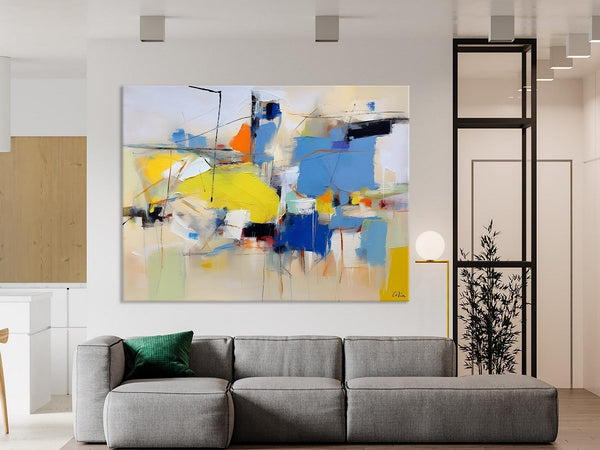 Large Canvas Art for Sale, Original Abstract Art Paintings, Hand Painted Canvas Art, Acrylic Painting on Canvas, Large Painting for Bedroom-ArtWorkCrafts.com