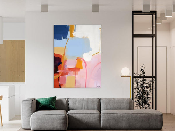 Contemporary Acrylic Painting on Canvas, Large Wall Art Painting for Bedroom, Original Canvas Art, Oversized Modern Abstract Wall Paintings-ArtWorkCrafts.com