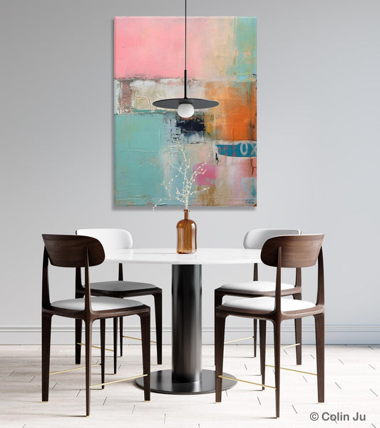 Canvas Paintings for Dining Room, Oversized Modern Wall Art, Acrylic Painting on Canvas, Contemporary Paintings, Original Abstract Paintings-ArtWorkCrafts.com