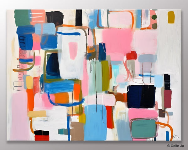 Large Wall Art Ideas for Living Room, Hand Painted Canvas Art, Oversized Canvas Paintings, Original Abstract Art, Contemporary Acrylic Art-ArtWorkCrafts.com
