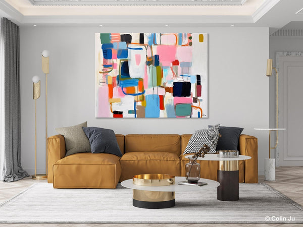 Large Wall Art Ideas for Living Room, Hand Painted Canvas Art, Oversized Canvas Paintings, Original Abstract Art, Contemporary Acrylic Art-ArtWorkCrafts.com