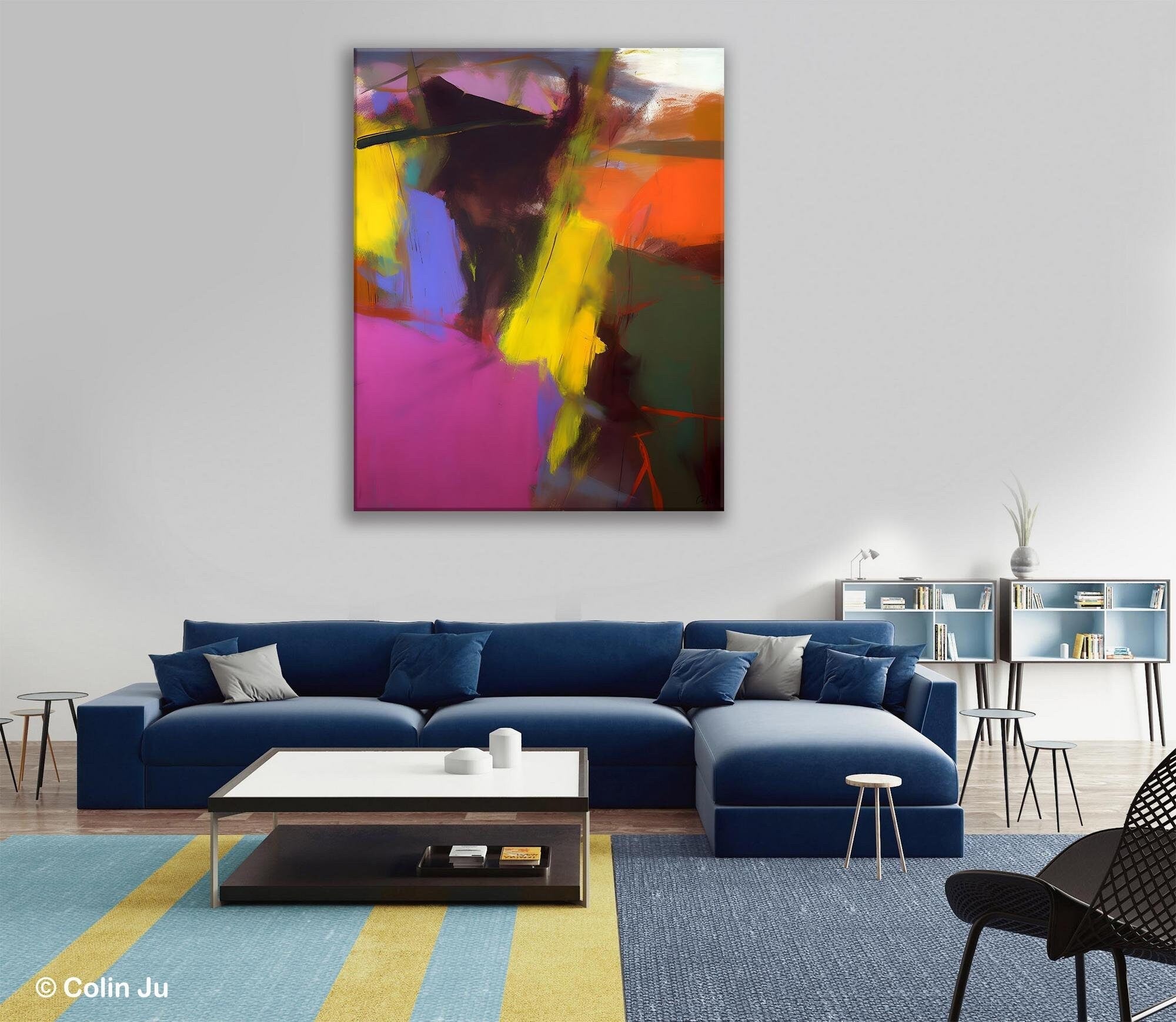 Abstract Paintings for Sale, Modern Wall Art for Living Room, Contemporary Acrylic Paintings, Original Abstract Art, Abstract Art on Canvas-ArtWorkCrafts.com