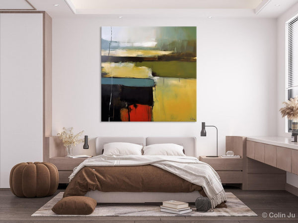 Large Abstract Painting for Bedroom, Original Modern Wall Art Paintings, Modern Acrylic Paintings, Huge Contemporary Canvas Paintings-ArtWorkCrafts.com