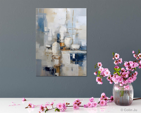 Oversized Contemporary Acrylic Paintings, Modern Abstract Paintings, Original Canvas Wall Art, Extra Large Canvas Painting for Living Room-ArtWorkCrafts.com