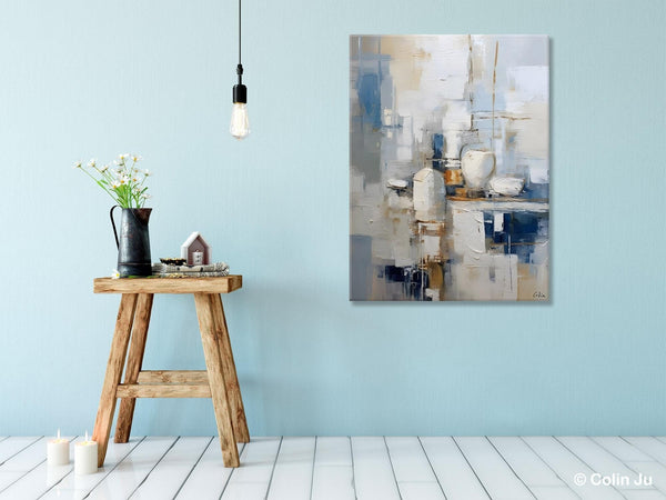 Oversized Contemporary Acrylic Paintings, Modern Abstract Paintings, Original Canvas Wall Art, Extra Large Canvas Painting for Living Room-ArtWorkCrafts.com