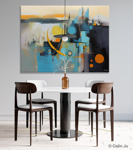 Extra Large Canvas Painting for Living Room, Original Acrylic Wall Art, Oversized Contemporary Acrylic Paintings, Abstract Canvas Paintings-ArtWorkCrafts.com