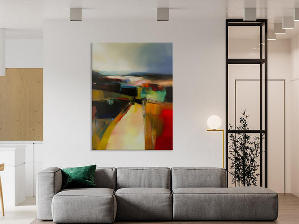 Original Landscape Paintings, Acrylic Painting on Canvas, Extra Large Paintings for Bedroom, Modern Paintings, Large Contemporary Wall Art-ArtWorkCrafts.com