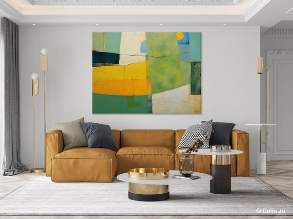 Original Canvas Artwork, Large Wall Art Painting for Dining Room, Contemporary Acrylic Painting on Canvas, Modern Abstract Wall Paintings-ArtWorkCrafts.com