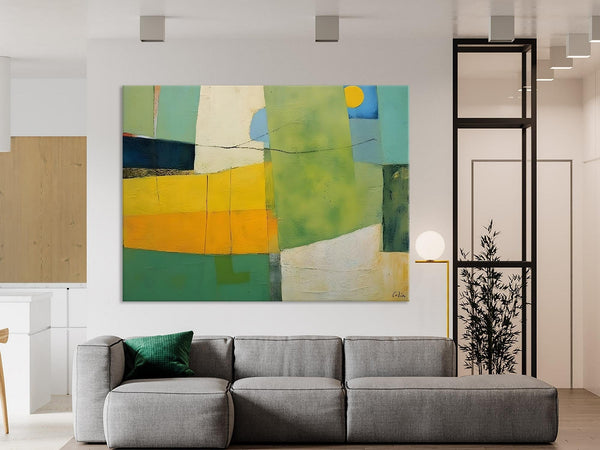 Original Canvas Artwork, Large Wall Art Painting for Dining Room, Contemporary Acrylic Painting on Canvas, Modern Abstract Wall Paintings-ArtWorkCrafts.com