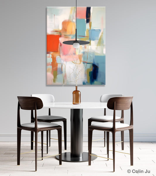 Hand Painted Canvas Art, Original Artowrk, Abstract Wall Paintings, Extra Large Paintings for Dining Room, Contemporary Wall Art Paintings-ArtWorkCrafts.com