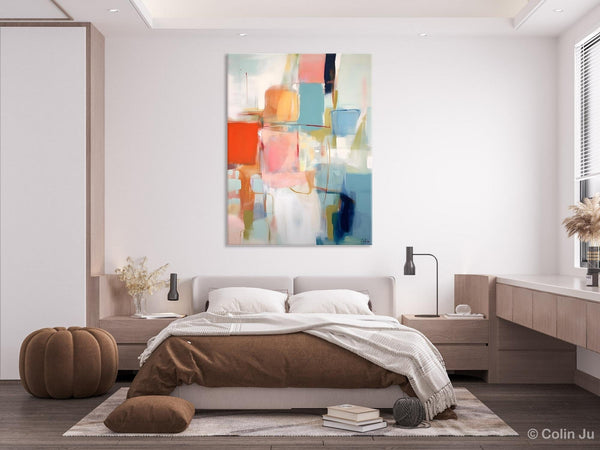 Hand Painted Canvas Art, Original Artowrk, Abstract Wall Paintings, Extra Large Paintings for Dining Room, Contemporary Wall Art Paintings-ArtWorkCrafts.com