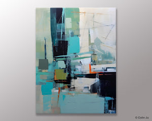 Original Abstract Art, Large Wall Art Painting for Dining Room, Large Modern Canvas Wall Paintings, Hand Painted Acrylic Painting on Canvas-ArtWorkCrafts.com