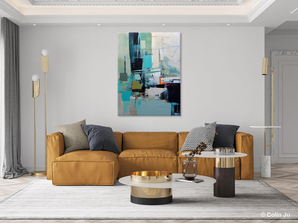 Original Abstract Art, Large Wall Art Painting for Dining Room, Large Modern Canvas Wall Paintings, Hand Painted Acrylic Painting on Canvas-ArtWorkCrafts.com