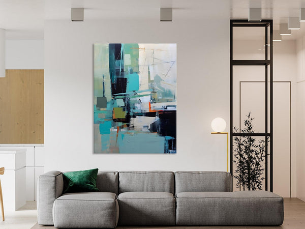 Original Abstract Art, Large Wall Art Painting for Dining Room, Large Modern Canvas Wall Paintings, Hand Painted Acrylic Painting on Canvas-ArtWorkCrafts.com