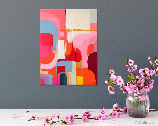 Contemporary Acrylic Painting on Canvas, Simple Abstract Art, Large Painting for Dining Room, Original Canvas Artwork, Wall Art Paintings-ArtWorkCrafts.com